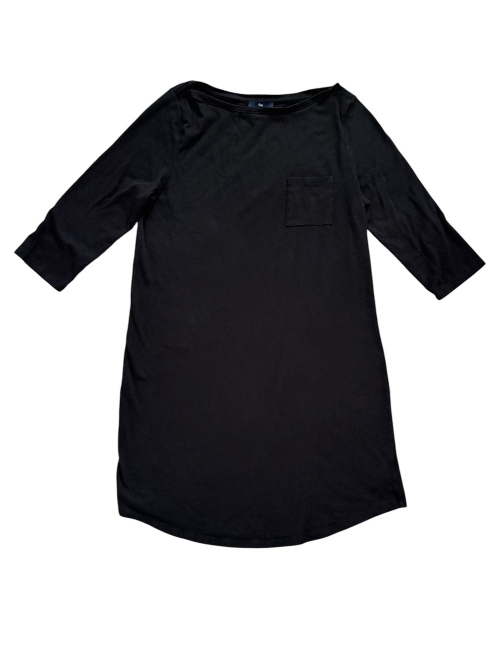 Gap Soft Comfy Black T-Shirt Dress Size Large GAP Factory